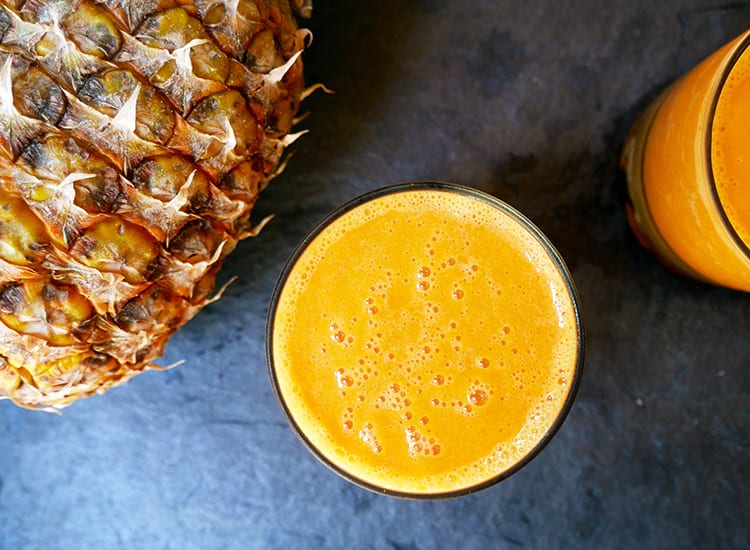 Carrot Pineapple Smoothie Great For Digestion