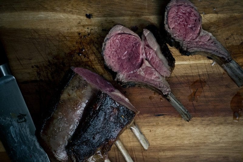 Cocoa-Rubbed Rack Of Lamb