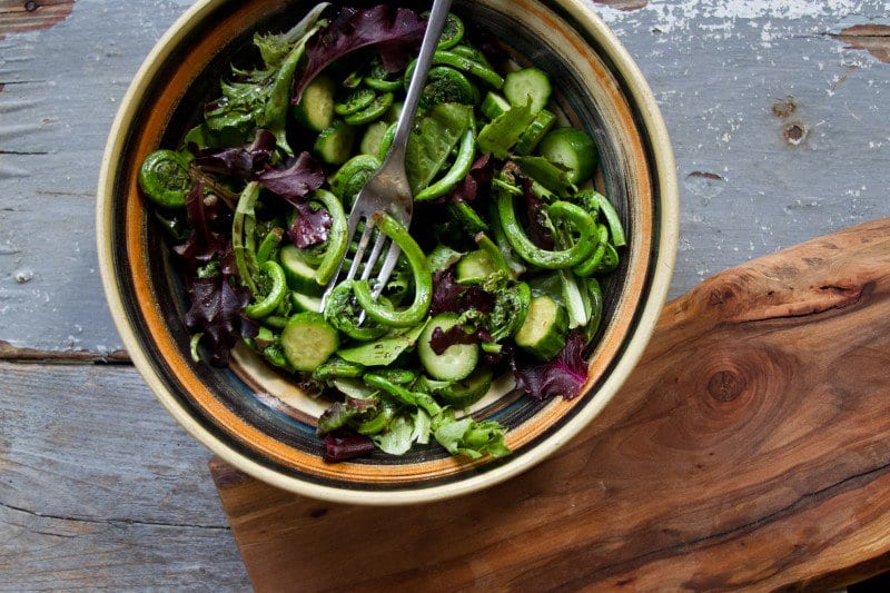 This Fiddlehead Salad Is Rich In Flavor And Benefits