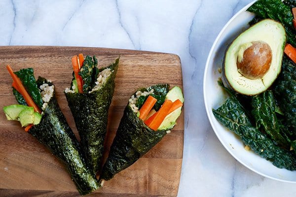 How To Make An Avocado Sushi Hand Roll