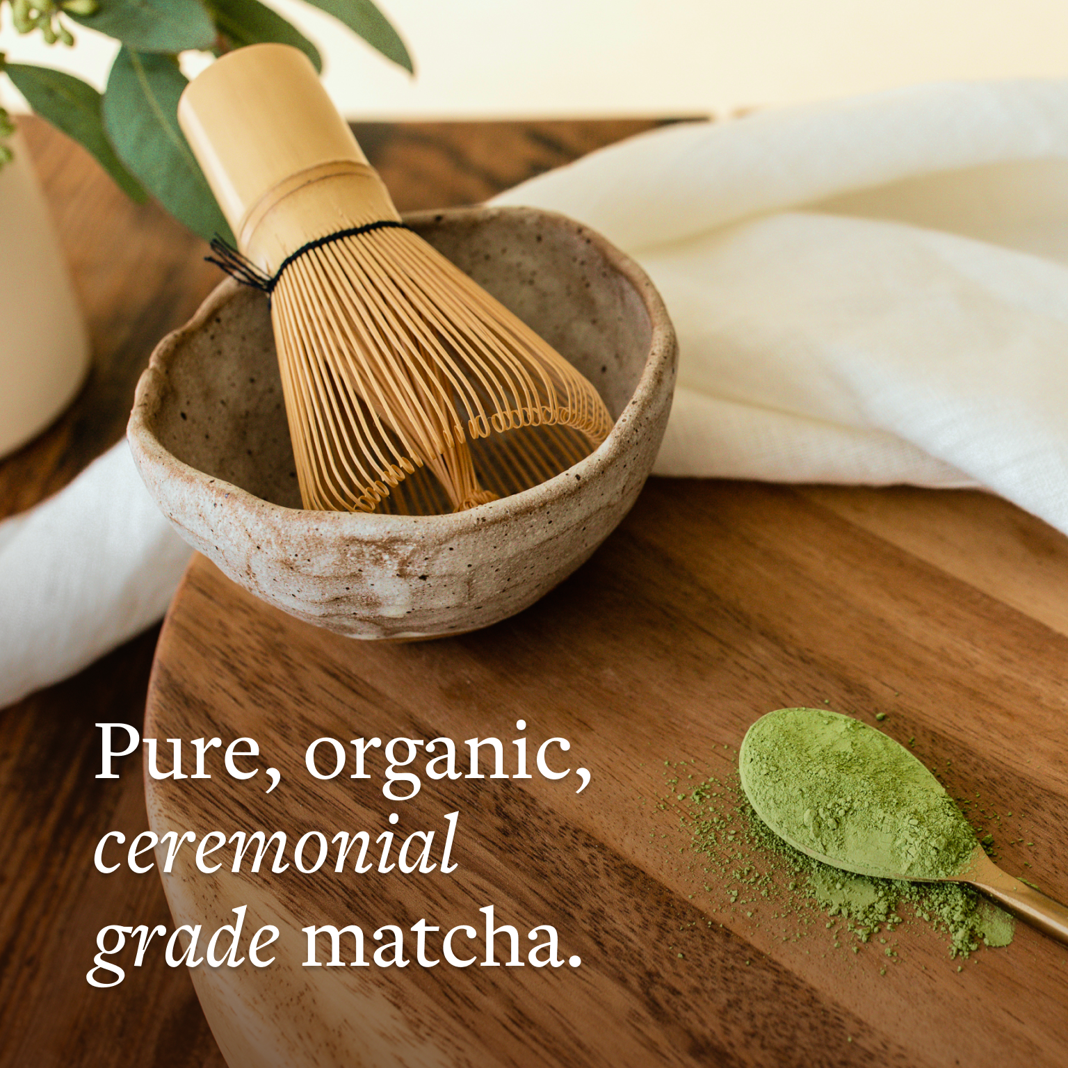 clean matcha powder
