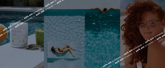 Promotional flyer with a woman lying on a towel by a pool, surrounded by promotional text. Promotional flyer with a woman lying on a towel by a pool, surrounded by promotional text.