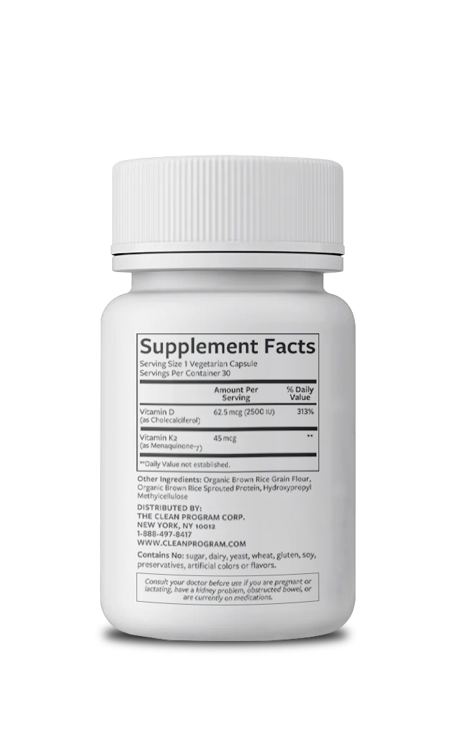 Maintenance Kit supplement bottle nutrition facts.