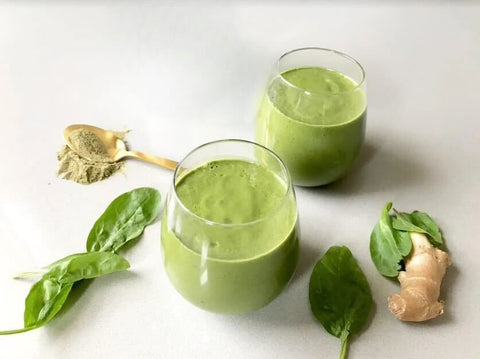 A Matcha Smoothie with Superfood Greens for Real Energy