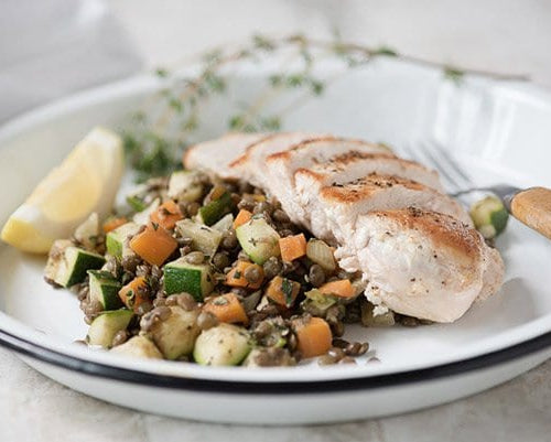 Lentil And Zucchini Salad