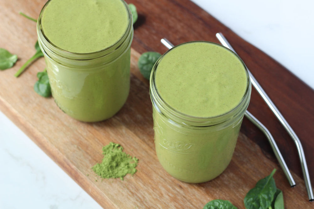 Matcha Maca Smoothie for Stress Relief and Calm Energy