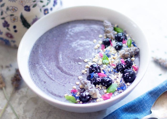 Lavender Blueberry Smoothie With Cauliflower (And It's Actually Good)