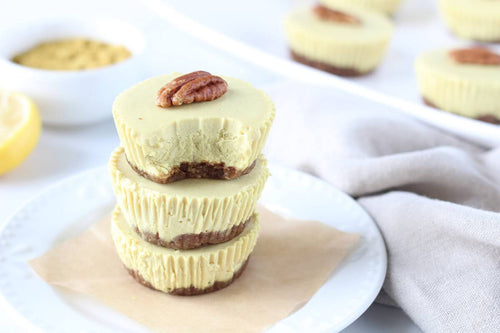 No-Bake Vegan Golden Milk Mini Cheesecakes