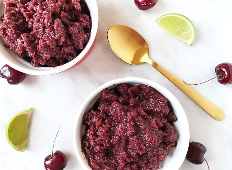 Cherry Lime Granitas Are The Perfect Dessert For Keeping Cool