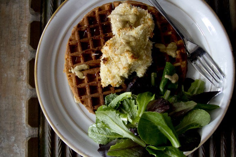 This Is What Healthy Chicken And Waffles Looks Like