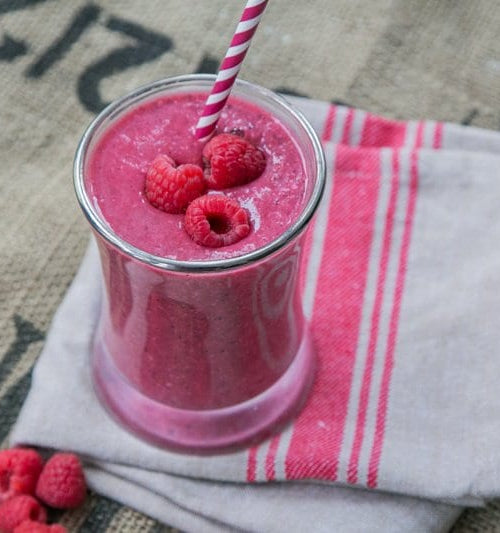 Coconut Raspberry Smoothie