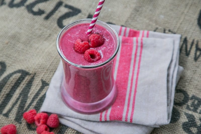 Coconut Raspberry Smoothie