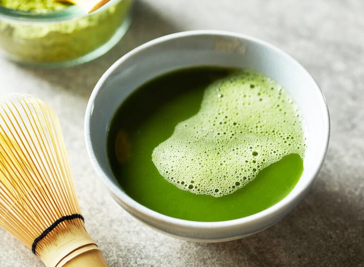 matcha tea in a cup