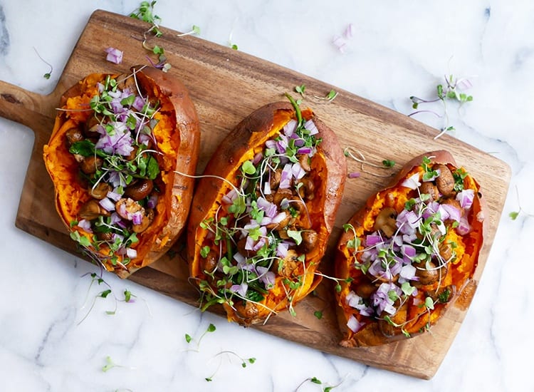 These Loaded Sweet Potatoes Are Vegan And Delicious