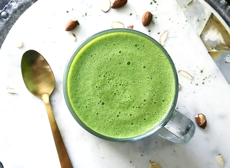 Bulletproof Vanilla Almond Matcha Latte