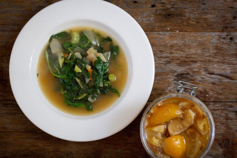 Spinach And Preserved Lemon Soup