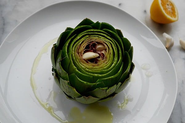 Roasted Artichokes With Garlic And Lemon
