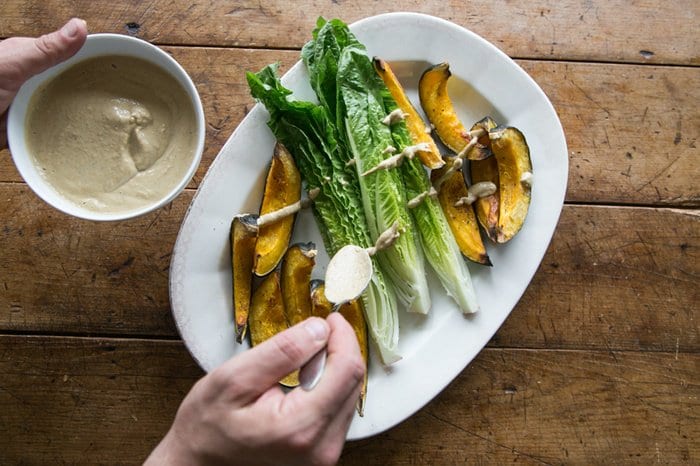 This Roasted Acorn Squash Wedge Salad Is Perfect For Fall