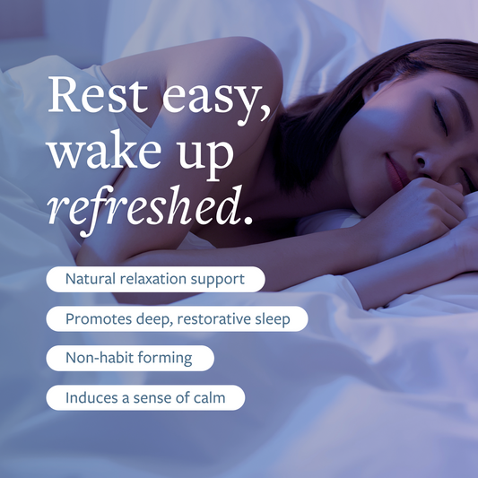 Sleep Well product image. Product card text: Melatonin-Free with Magnesium & L-Theanine view 2