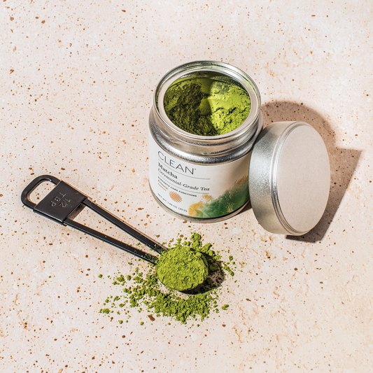 Organic Matcha Powder Green Tea product image. Product card text: Promotes Focus, Metabolism, & Energy view 2