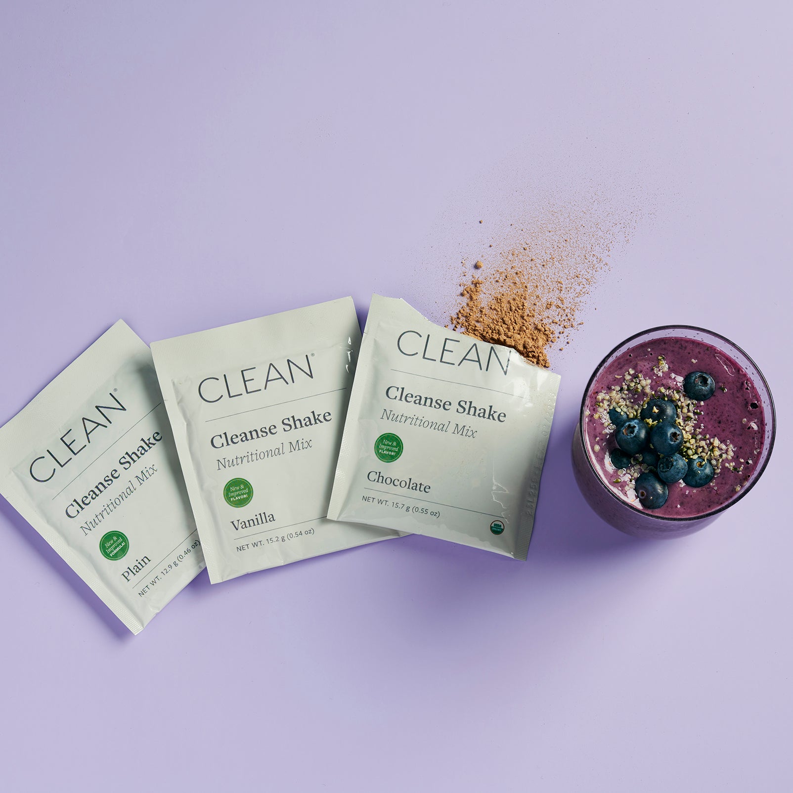 Cleanse Shake Samples