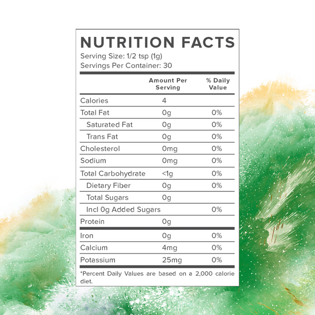 clean matcha powder supplement facts