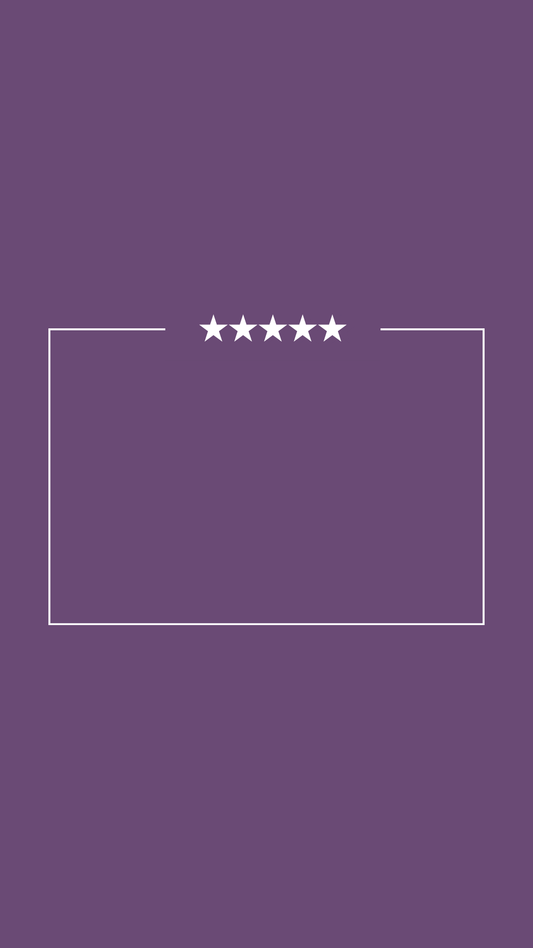 Five white stars on a purple background