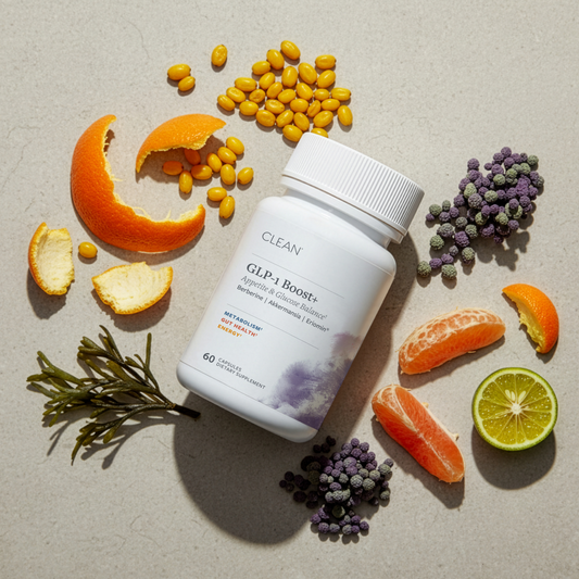 GLP-1 Boost+ product image. Product card text: Gut–Metabolic Support & Appetite Balance view 2