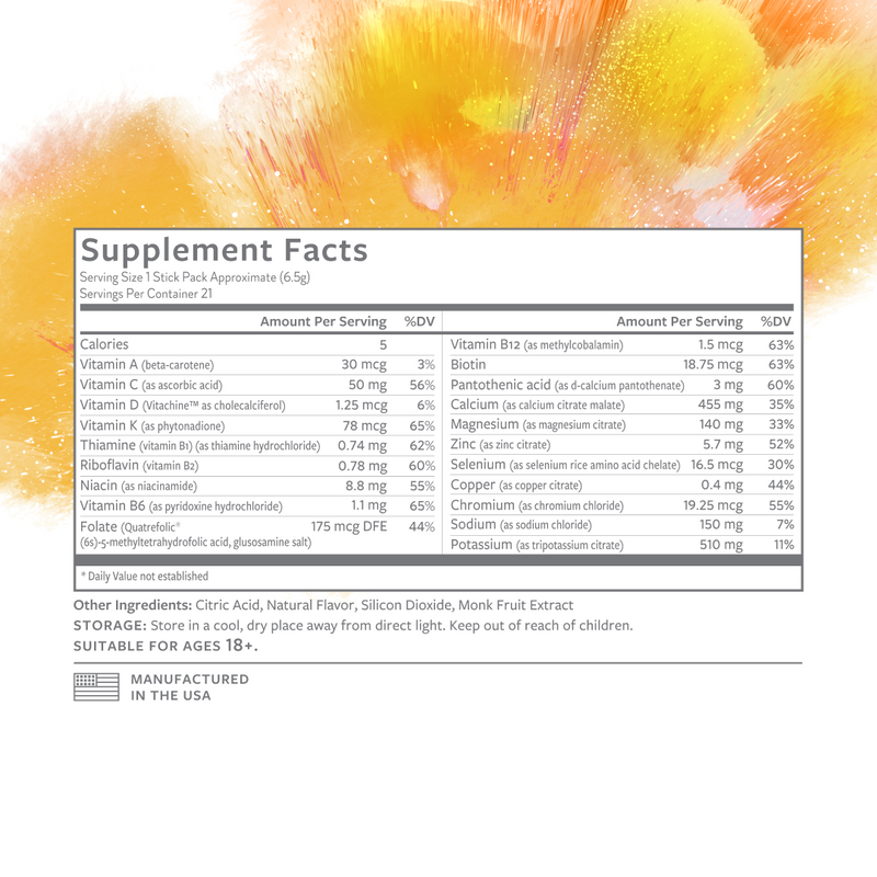 Nutrition label