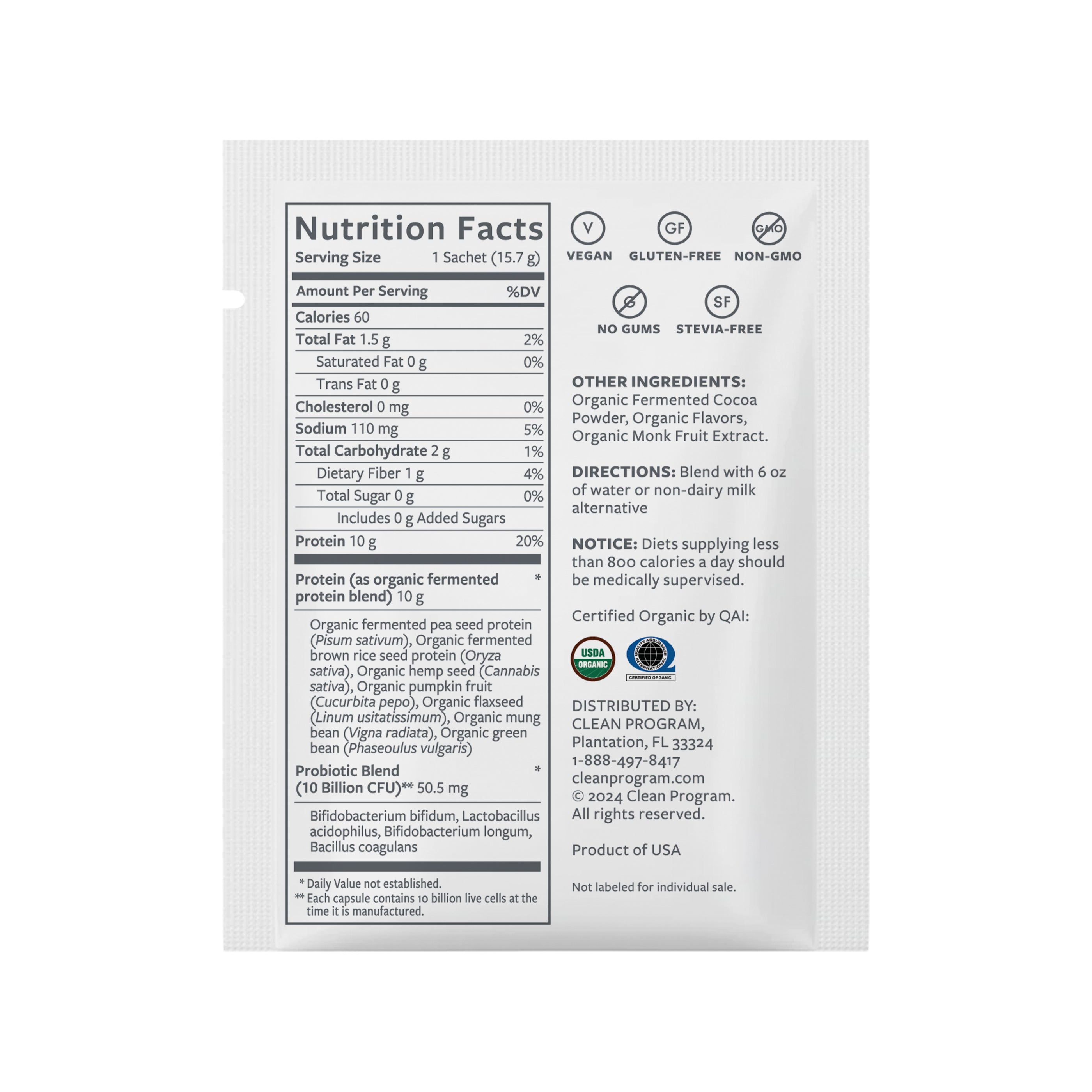 Cleanse Shake Samples