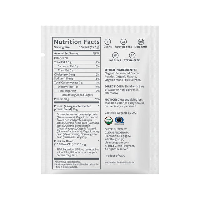 Cleanse Shake Samples