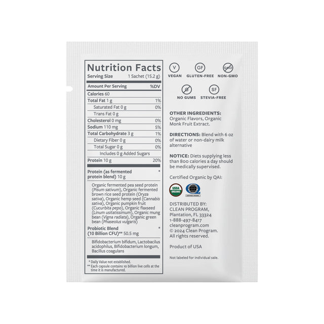 Cleanse Shake Samples